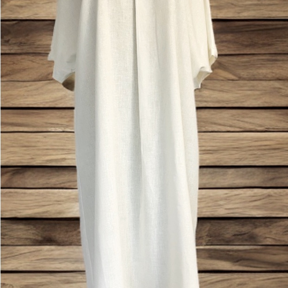 Chic Ivory Maxi Dress custom made hand made